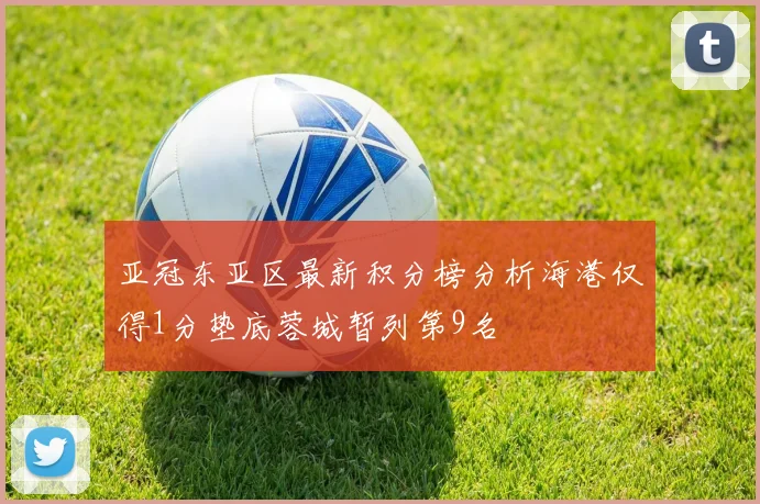 亚冠东亚区最新积分榜分析海港仅得1分垫底蓉城暂列第9名
